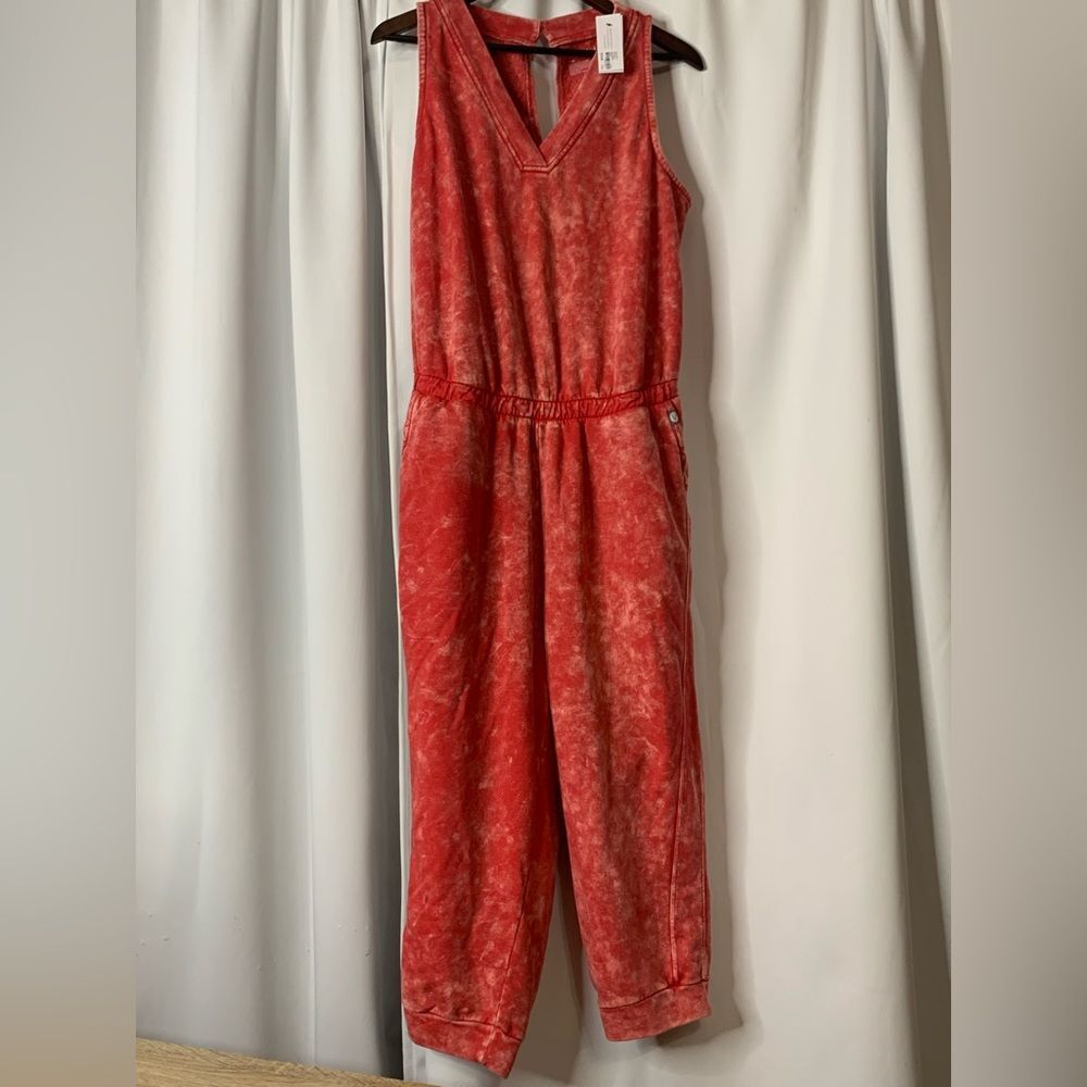 Lane Bryant Livi NWT plus Comfy Tie Dye Jumpsuit Lounge active wear 26 28